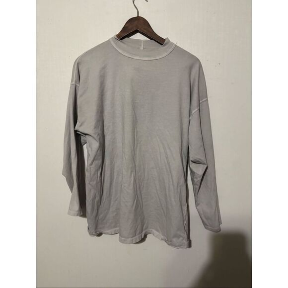 Free People Tops - Free People Women’s Size Medium Gray Long Sleeve Free Tunic Oversized Shirt